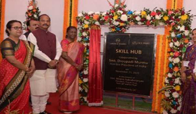 President Droupadi Murmu inaugurates L&T & SLS Trust Skill Training Hub in Odisha’s Mayurbhanj
