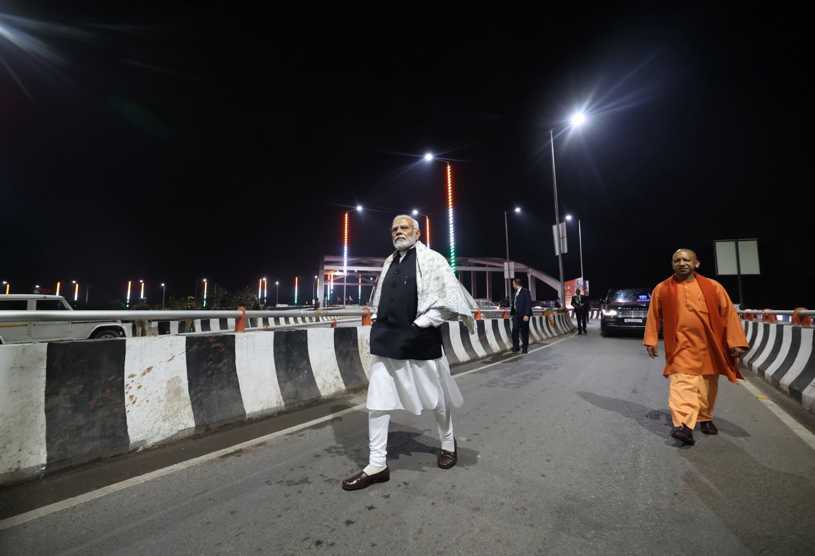PM Modi inspects recently inaugurated Shivpur-Phulwaria-Lahartara Road in Varanasi