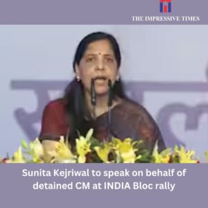 Sunita Kejriwal to deliver Delhi CM’s Message at INDIA Bloc Rally